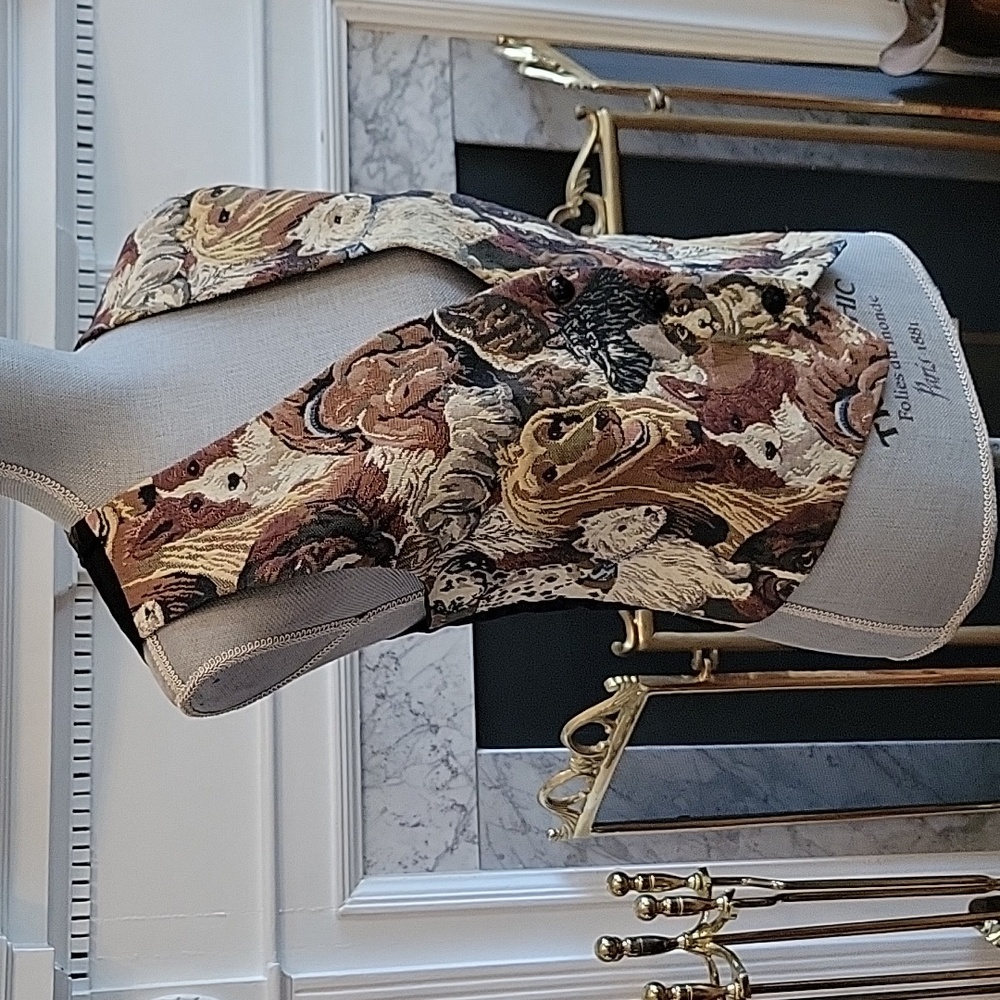 Vtg Tapestry Dog Vest - image 6